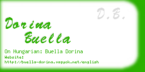 dorina buella business card